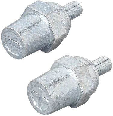 Proplus schroefbare accupolen – verzinkt staal m8 set (plus en min)