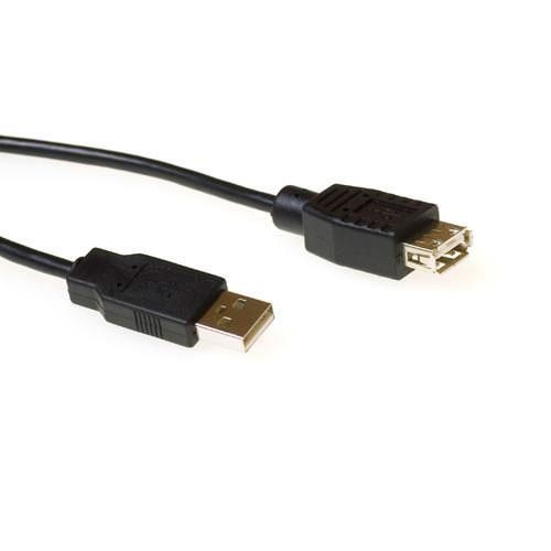 Act usb 2.0 a mannelijk - usb-a vrouwelijk zwart 3 m