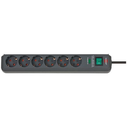 Brennenstuhl stekkerdoos eco-line bn3318 6 stopcontacten zwart