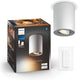 Philips hue pillar opbouwspot - warm- tot koelwit licht - 1-spot - wit - 1 dimmer switch - gu10