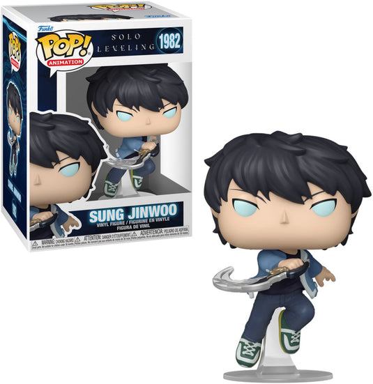 Funko solo leveling sung jinwoo (chase edition möglich) vinyl figur 1982 unisex pop! - neutraal - standard