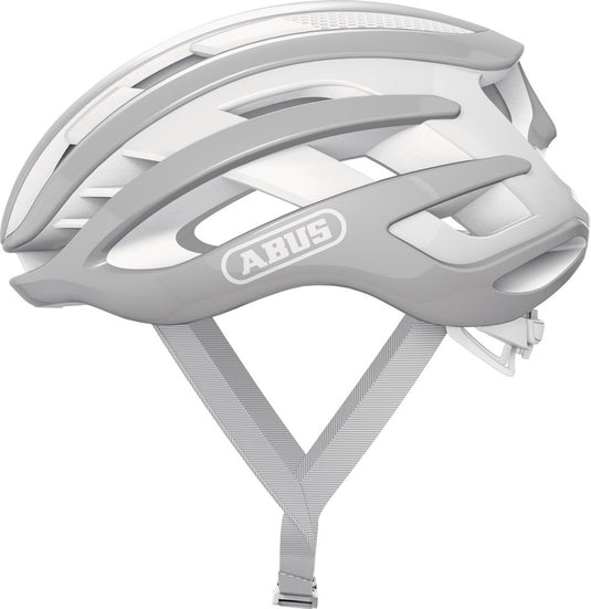 Abus fietshelm airbreaker pure grey m - 52-58 cm - grijs - geschikt voor gebruik op racefietsen - gravelbikes - 210 g