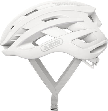 Abus fietshelm airbreaker pure white l - 59-61 cm - wit - geschikt voor gebruik op racefietsen - gravelbikes - 230 g