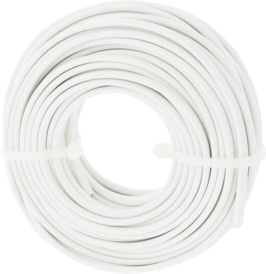 Q-link huishoudsnoer â€“ plat â€“ belastbaar tot 1200w â€“ 2 x 0.75 mmâ² â€“ 20 m â€“ wit