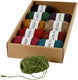 Creativ company creotime natuurlijk hennepdraad - assortiment, dikte 1-2 mm, kleuren assorti, 10x30 m