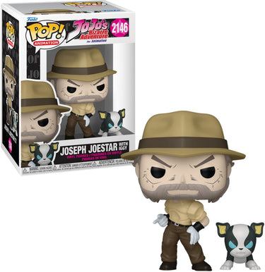 Funko jojo´s bizarre adventure pop! buddy animation vinyl figures joseph iggy 9 cm