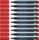 Schneider schrijfwaren schneider permanent marker - maxx 130 - ronde punt - schrijfkleur rood - doos 10 stuks