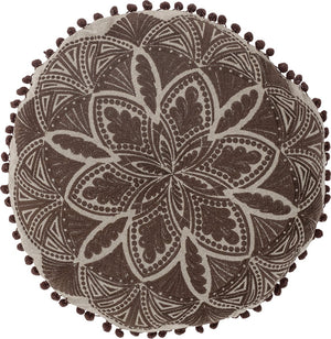 Creative collection cizzy cushion, brown, cotton