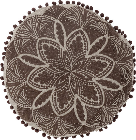 Creative collection cizzy cushion, brown, cotton