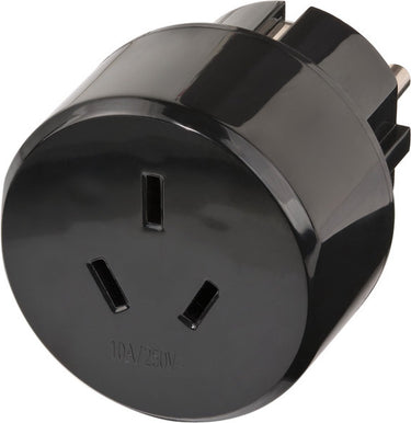 Brennenstuhl reisstekker reisadapter (reisstekkeradapter voor: euro stopcontact en australiã«, china stekker) zwart