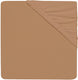 Jollein - baby hoeslaken jersey (biscuit) - katoen - hoeslaken wieg - 60x120cm