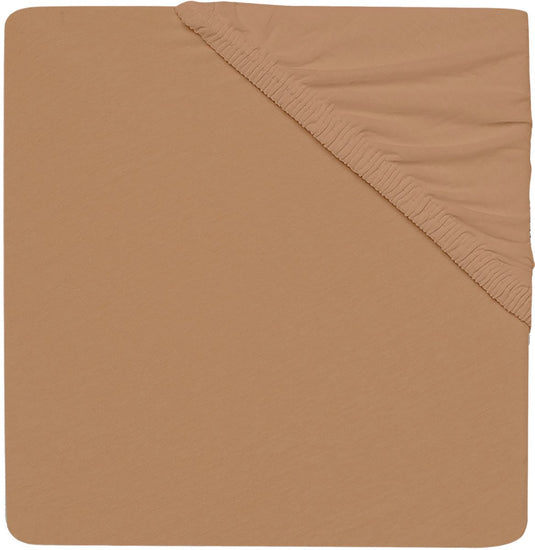 Jollein - baby hoeslaken jersey (biscuit) - katoen - hoeslaken wieg - 60x120cm