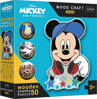Trefl houten puzzel junior disney mickey mouse en friends fsc duurzaam.