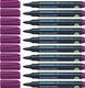 Schneider schrijfwaren schneider permanent marker - maxx 130 - ronde punt - paars - 10 stuks - s-113008-10