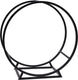 Pro garden brandhoutrek - metaal - zwart - 50 x 25 x 51 cm - openhaard accessoires