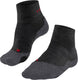 Falke tk2 short anti-blaar dik wol functioneel materiaal wandelsokken heren grijs - maat 39-41