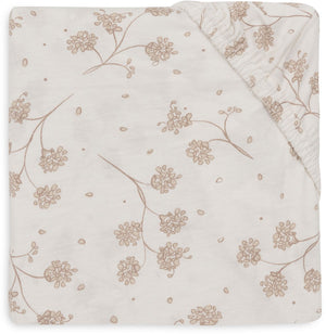 Jollein hoeslaken ledikant - 60x120cm - jersey - leafy dreams