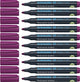 Schneider schrijfwaren schneider permanent marker - maxx 130 - ronde punt - paars - 10 stuks - s-113008-10
