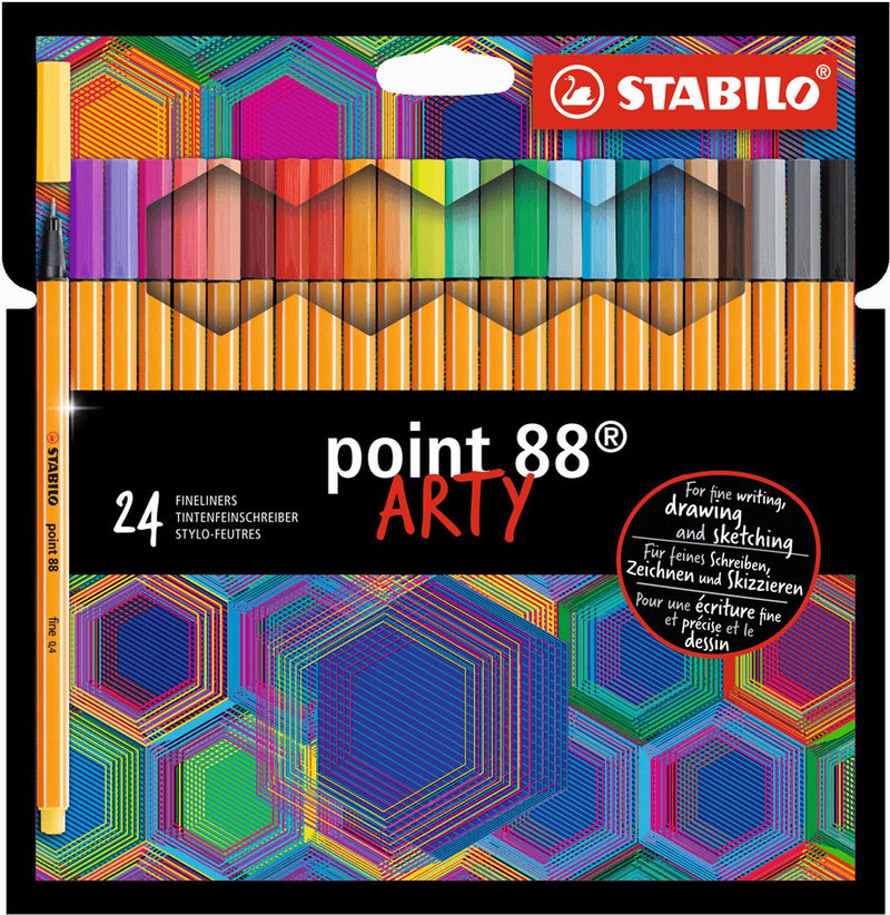 Afbeelding laden in galerijviewer, Stabilo point 88 arty fineliners - 24dlg.
