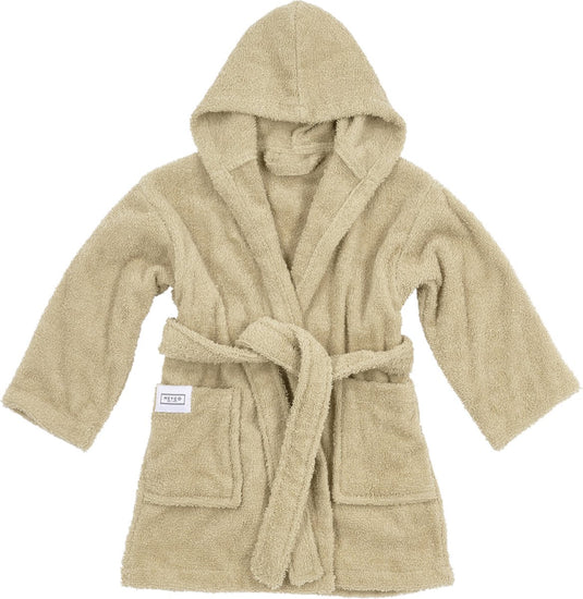 Meyco baby uni badjas - badstof - sand - 86 92