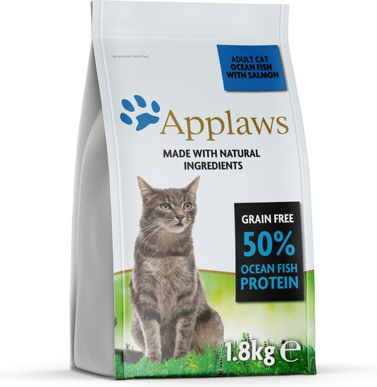 Applaws oceaanvis en zalm - kat - droogvoer - 1,8 kg