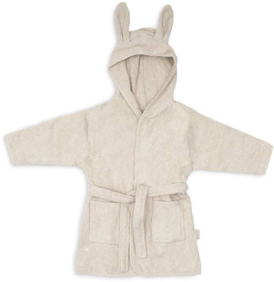 Jollein badjas - 100% badstof - 1-2 jaar - sand