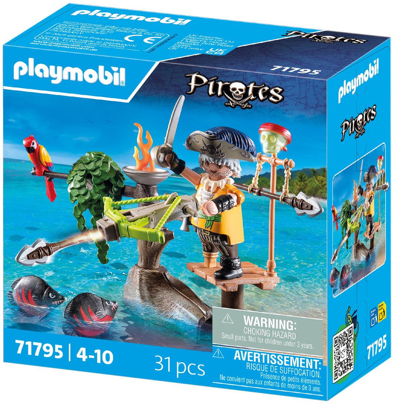 Afbeelding laden in galerijviewer, Playmobil pirates piraat met ballista - 71795
