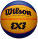 Wilson fiba 3x3 replica - basketbal - geel blauw - outdoor - maat 6