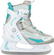 Nijdam ijshockeyschaats - semi-softboot - wit grijs blauw - maat 38