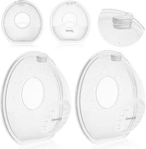 Lionelo milky simple - melkcollectoren set 2 stuks - 2x60 ml - bpa-vrij - past in beha - maataanduiding - herbruikbaar - steriliseerbaar