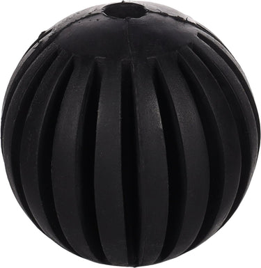 Flamingo hondenspeelgoed – gladiator bal zwart ø7,5cm – stuiterende speelbal van sterk rubber – apporteer- en kauwspeeltje voor honden
