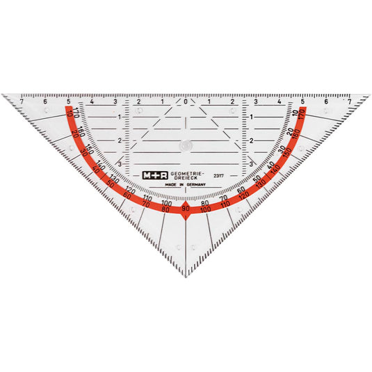 Geodriehoek, b: 16 cm, 1 stuk