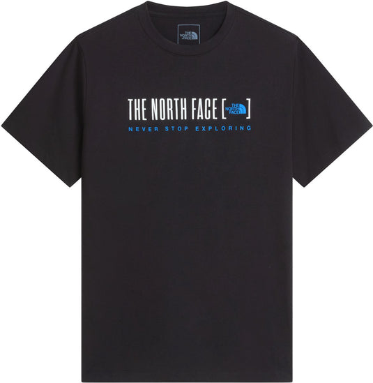 The north face m bracket logo regular ss tee heren outdoorshirt - tnf black