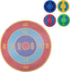 Eddy toys werpspel 5-delig - zwembad speelgoed kinderen - drijvend doelspel met schijven - spel voor water en tuin - diameter 65cm - multicolor