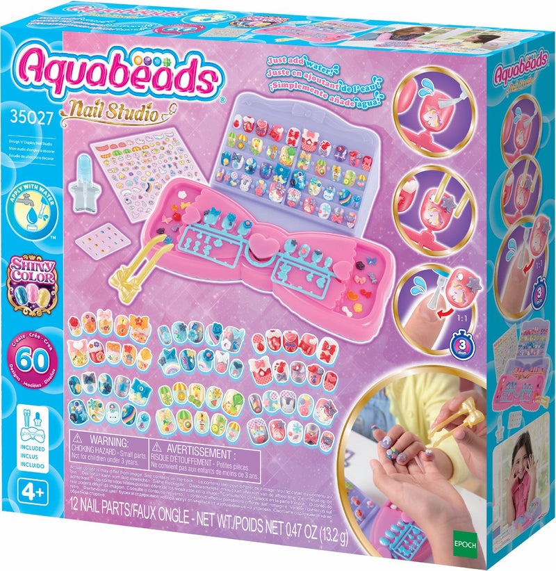 ギャラリービューアに画像をロードする, Aquabeads veelkleurige nagelset voor kinderen- complete nagelstudio inclusief 60 nagels
