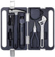 Hoto 3.6v cordless electric screwdriver tool set – 5-in-1 doe-het-zelfset – led-lamp, 3 koppelstanden, 10 bits, draadloze elektrische schroevendraaier, hamer, tang, verstelbare moersleutel en meetlint – compacte opbergkoffer