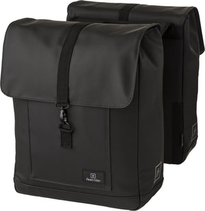 Fastrider jaxx ii dubbele fietstas – mik-compatibel – 28l – waterafstotend – incl. laptopvak – zwart