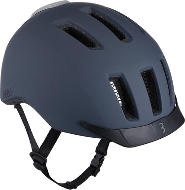 Bbb cycling grid fietshelm met verlichting - volwassenen - e-bike en stadsfiets - mat zwart - maat l - bhe-161