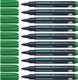 Schneider schrijfwaren schneider permanent marker - maxx 130 - ronde punt - schrijfkleur groen - doos 10 stuks