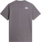 The north face m bracket logo regular ss tee heren outdoorshirt - smoked pearl