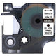 Labeltape rillstab o45803 zwart, wit