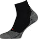 Falke ru4 short anti-blaar katoen functioneel materiaal hardloopsokken dames zwart - maat 35-36