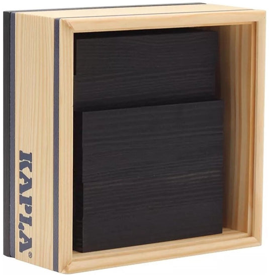Kapla - kleur - constructiespeelgoed - zwart - 40 plankjes