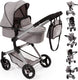 Bayer design - combi poppenwagen neo vario - grijs