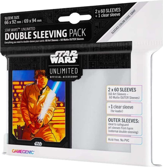 Gamegenic star wars unlimited double sleeving pack luke skywalker - accessoires