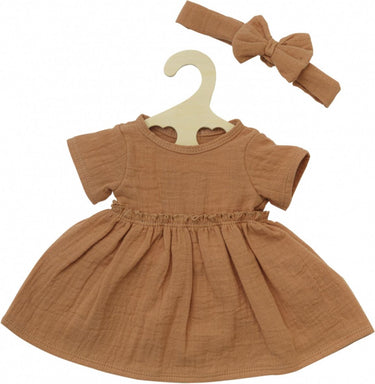 Heless jurk met haarband terra 28 - 35 cm