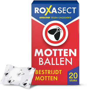 Roxasect mottenballen - motten bestrijden - insectenbestrijding - 20 stuks