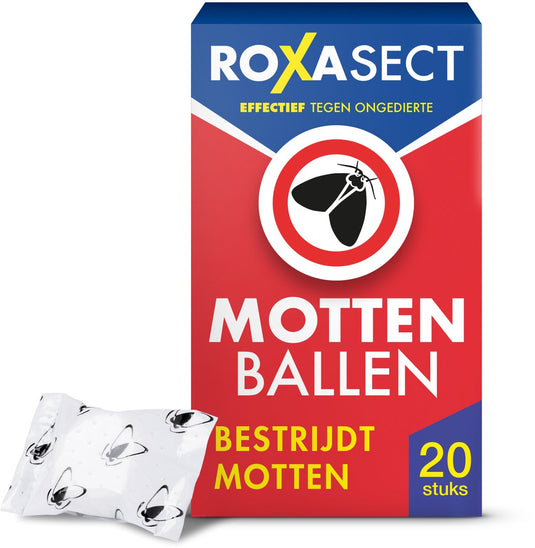 Roxasect mottenballen - motten bestrijden - insectenbestrijding - 20 stuks