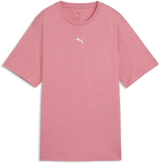 Puma ess relaxed tee dames t-shirt - wild pink