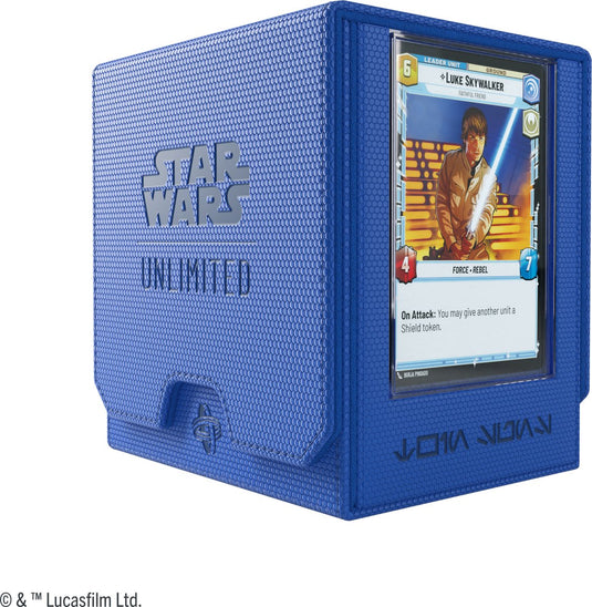 Gamegenic star wars unlimited twin suns deck pod blauw - deckbox - tokenbox - voor star wars unlimited -